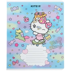 Зошит 18 арк., лінія, гібр. лак + УФ лак, Hello Kitty HK23-237 Kite