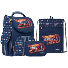 Набір рюкзак + пенал + сумка для взуття Kite SET_HW22-501S Hot Wheels