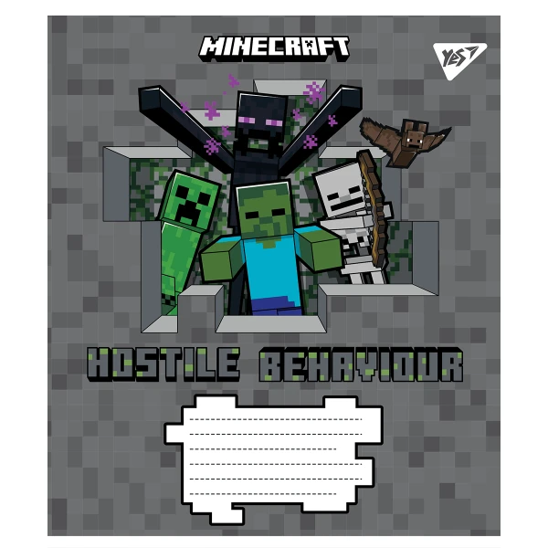 Зошит А5/12 арк лінія YES Minecraft, 766205
