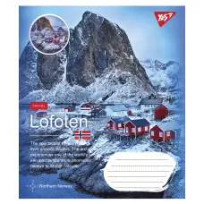 Зошит А5/96 арк лінія YES Northern travel, 766129