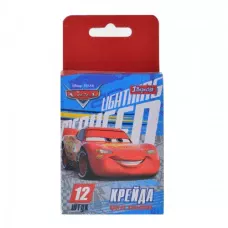 Крейда кольорова, кругла, 12шт. Cars 400313, 1Вересня
