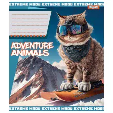 Зошит А5/24 арк лінія 1В Adventure animals, 766380