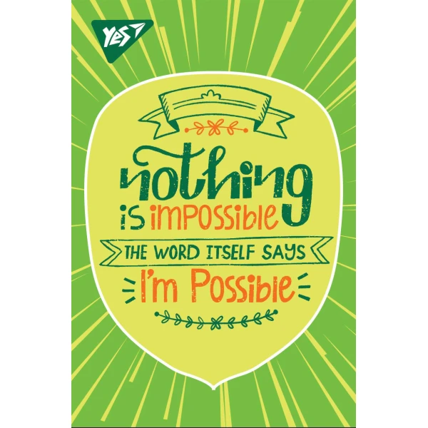 Блокнот А7 48арк. кліт., склейка "Motivation" 151669 YES