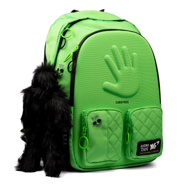 Рюкзак шкільний напівкаркасний YES T-129 YES by Andre Tan Hand green 40*30*14см., 559042