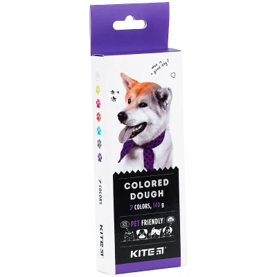 Тісто кольорове, 7*20 г. Kite Dogs K22-136