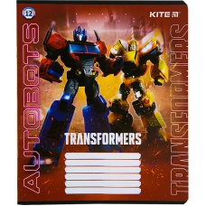 Зошит 12 арк., лінія, cофт тач + УФ лак, Transformers TF22-234 Kite