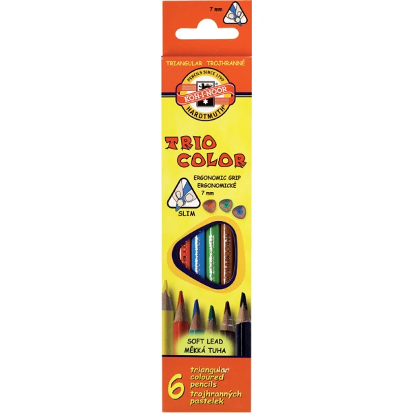 Олiвцi кольоровi Triocolor, 6шт., 3131 Koh-i-noor
