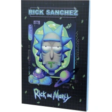 Блокнот термобіндер А5 64арк. нелінований Rick and Morty RM23-193-1 Kite
