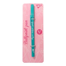 Ручка кулькова YES "Happy pen", бірюзовий, 1шт/уп, 411939