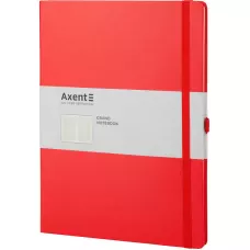 Книга записна Partner Grand, 210*295, 100 арк, кліт, червона 8203-06-A