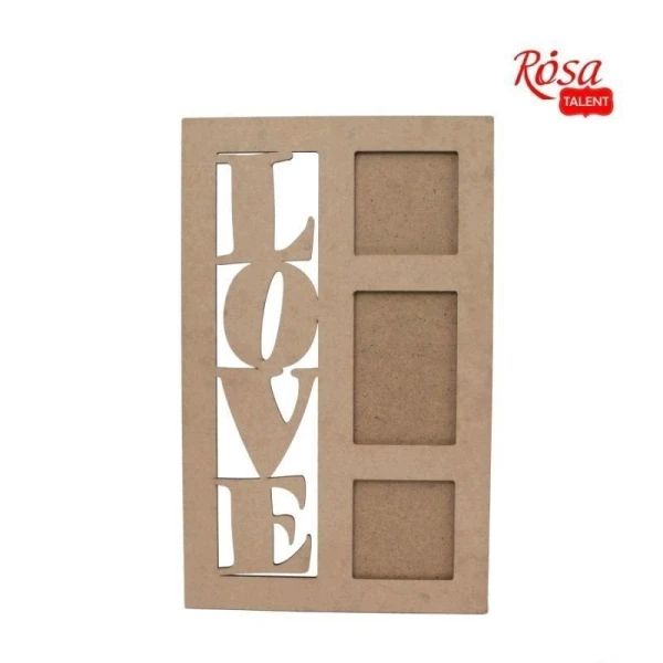 Заготовка рамка "Love" 1, МДФ, 30,5х49см, ROSA Talent