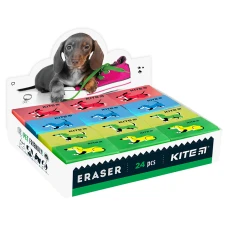 Гумка кольорова Kite Dogs, асорті, K22-026 Kite