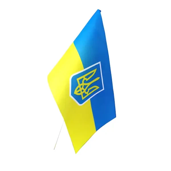Прапор України синьо-жовтий (90*60) на палці