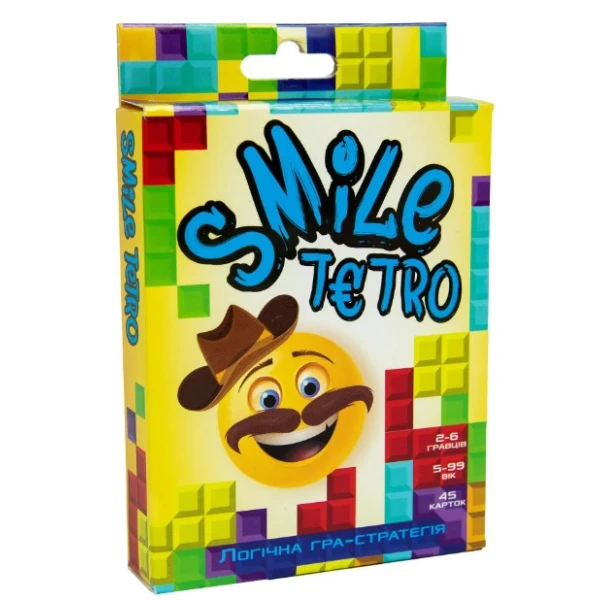 Настільна гра 30280 (укр) "Smile tetro", в кор-ці 9,1-11,5-2,2 см