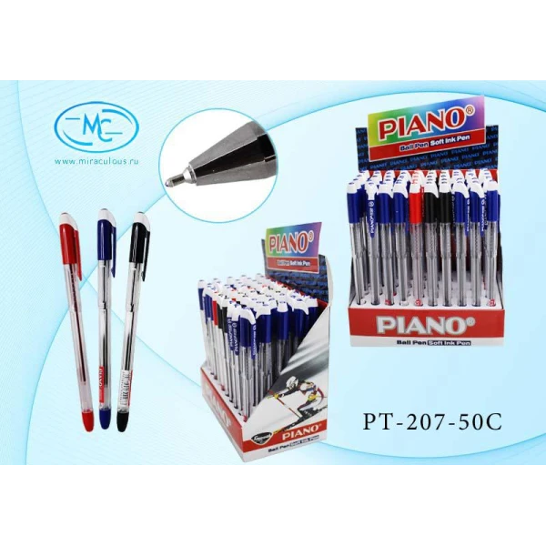Ручка кулькова Piano, синя, РТ-207