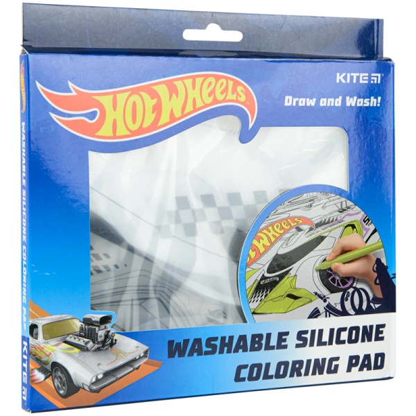 Підкладка розмальовка силіконова 30х40см, Hot Wheels HW22-424 Kite