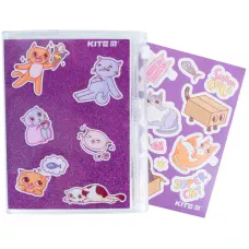 Блокнот силіконова обкладинка, 80 арк., Purple cats K22-462-2