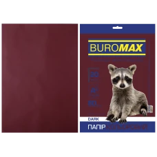 Папір кольоровий А4, 80г/м2, DARK коричневий, 20арк., BM.2721420-25