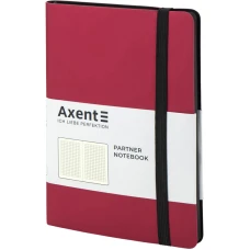 Книга записна Partner Soft, 125*195, 96арк, кліт, червона 8206-05-A