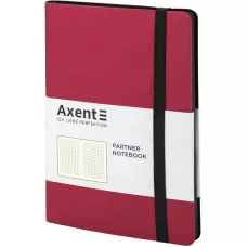 Книга записна Partner Soft, 125*195, 96арк, кліт, червона 8206-05-A