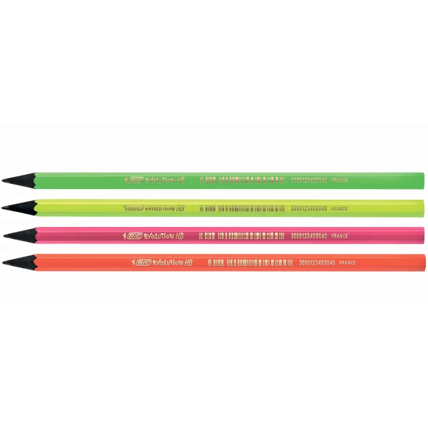 Олівець графітний без гумки, "Evolution fluo" HB, BIC