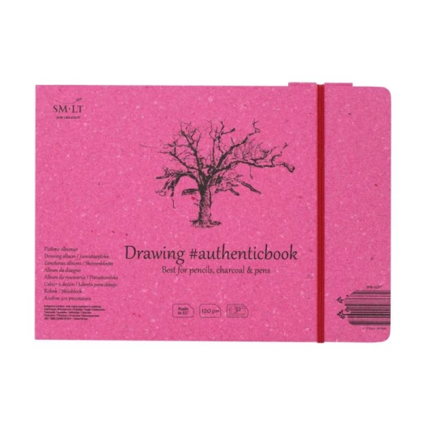 Альбом для рисунку AUTHENTIC А5 (24,5*17,6см), 120г/м2, 32л, Smiltainis