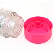 Пляшка для води "Sparkle", 570 мл, кришка рожевого кольору, 707006 YES