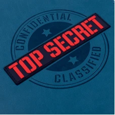 Щоденник шкільний YES PU жорсткий "Top secret" блінтове тиснення, об'ємний бейдж, 911406