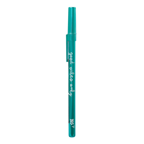 Ручка кулькова YES "Happy pen", бірюзовий, 1шт/уп, 411939