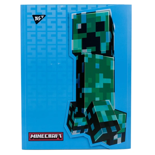 Папка-органайзер YES A4 з фігурним клапаном на липучці "Minecraft" 492105