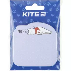 Блок паперу з клейким шаром, 70х70мм, 50арк, Nope cat K22-298-1 Kite