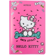 Блокнот пласт. обкл. двійна, А5+, 40 арк, кліт., Hello Kitty HK23-460 Kite
