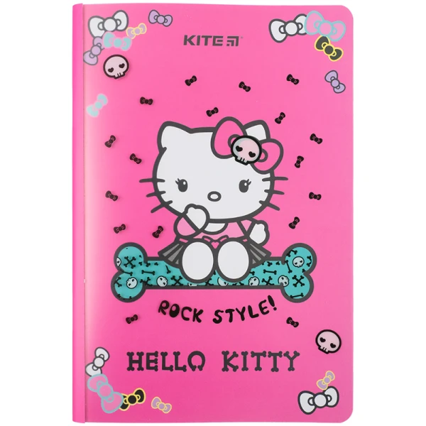 Блокнот пласт. обкл. двійна, А5+, 40 арк, кліт., Hello Kitty HK23-460 Kite