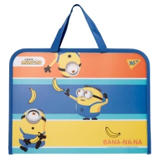 Папка-портфель YES FC на блискавці з тканинними ручками Minions А4, 492172