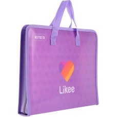 Папка-портфель на блискавці, 1 відділ., A4, Likee LK22-202 Kite