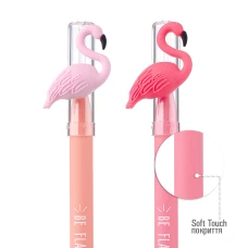 Ручка масляна YES "Caribbean flamingo" 0,7 мм, синя, 412003