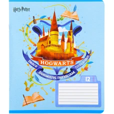 Зошит 12 арк., клітинка, гібр. лак + УФ лак, Harry Potter HP22-232 Kite