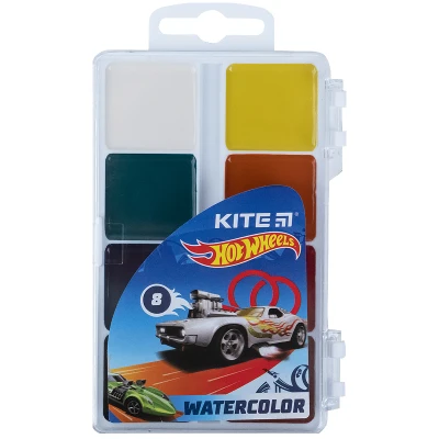 Фарби акварельні, б/п, 8 кол. Hot Wheels HW21-065 Kite