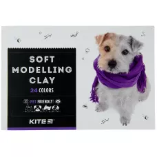 Пластилін восковий, 24 кольори, 480 г. Kite Dogs K22-089 Kite