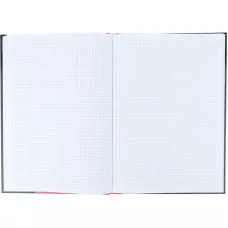 Книга записна А4, 80арк., кліт, тверда обкл., Colors, червона 8421-08-A