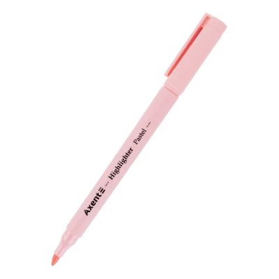 Маркер Highlighter Pastel 2533-A, 2-4 мм клиноп. рожевий Axent